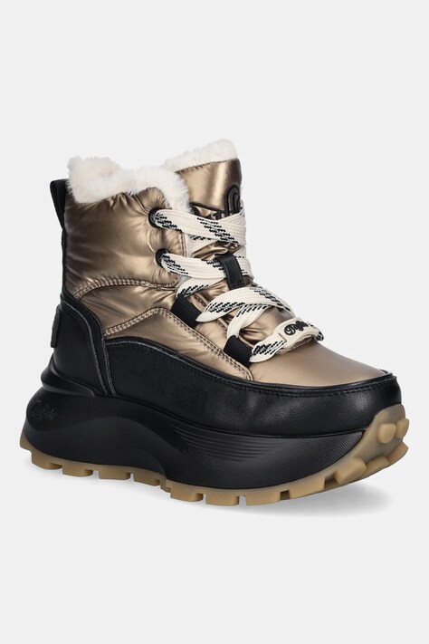 Μπότες χιονιού Buffalo Manhatten Lace Up Puffed χρώμα: χρυσαφί, 1622622-GLD