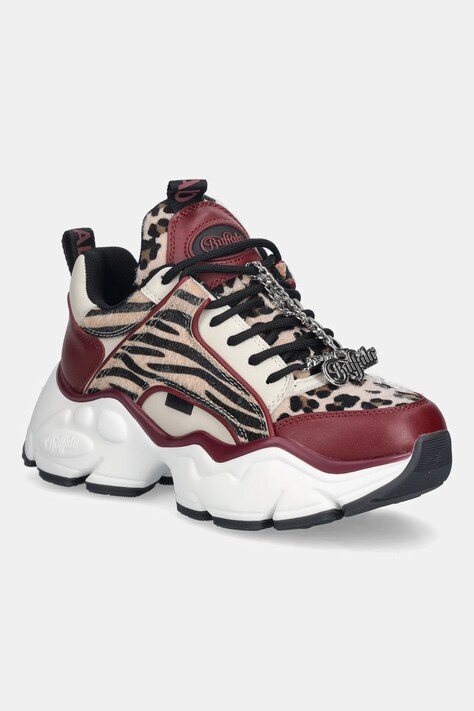 Buffalo sneakersy Binary Glam damskie kolor bordowy 1636515-RCL