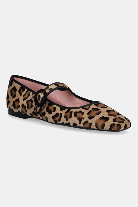Δερμάτινες μπαλαρίνες Pretty Ballerinas Camille χρώμα: μπεζ, 52655_001
