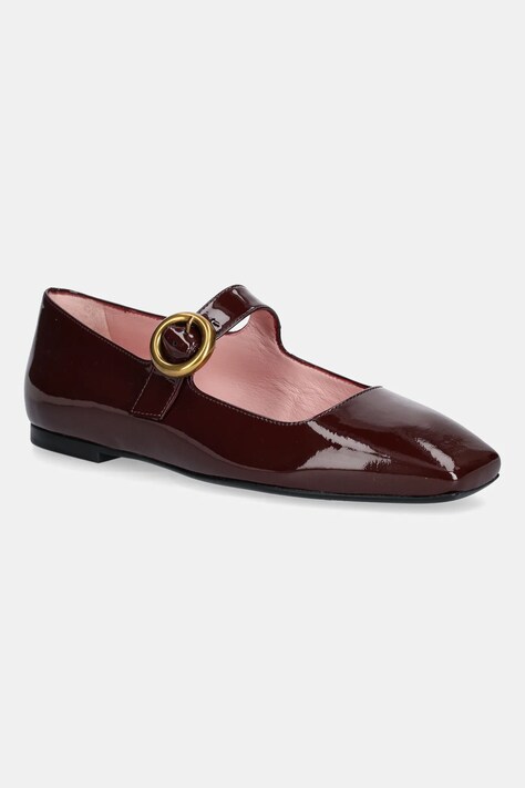 Δερμάτινες μπαλαρίνες Pretty Ballerinas Camille χρώμα: μπορντό, 52659_001