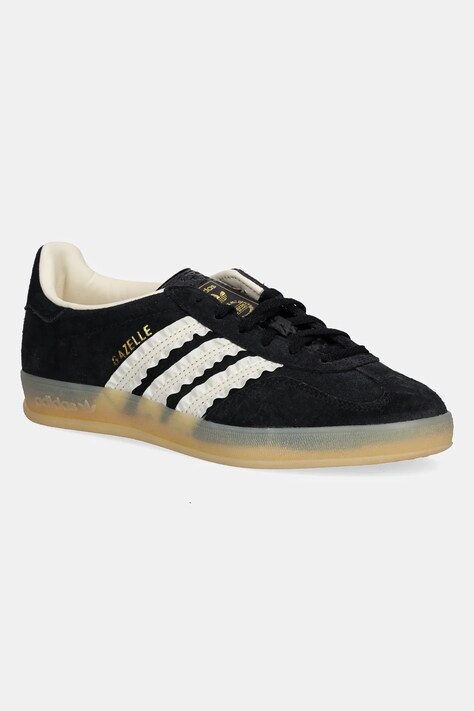Замшеві кросівки adidas Originals Gazelle Indoor колір чорний JS1412