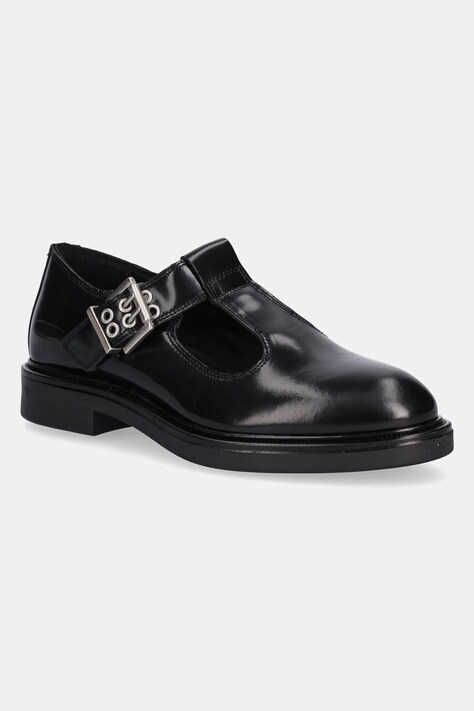 G-Star półbuty skórzane VACUM MJ LEA W damskie kolor czarny na płaskim obcasie D28146-01-990