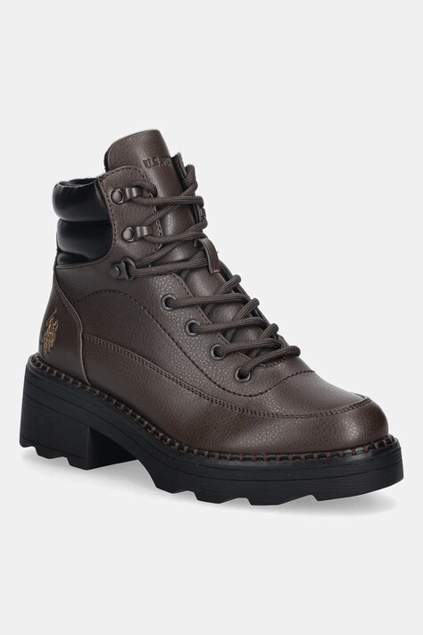 Nizki škornji U.S. Polo Assn. HANNAH001 ženski, rjava barva, HANNAH001W/EY1