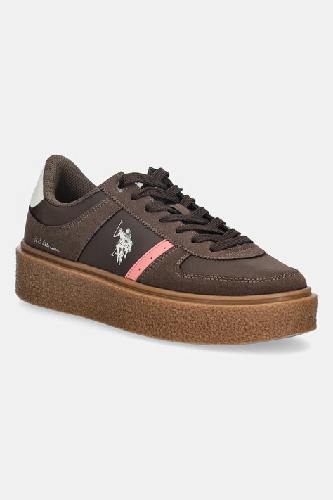 Αθλητικά U.S. Polo Assn. JODY001 χρώμα: καφέ, JODY001W/ENU1