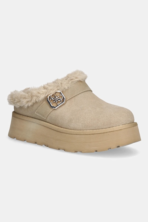 Тапочки Guess DOLMANA2 колір бежевий FLFDOC ESU06