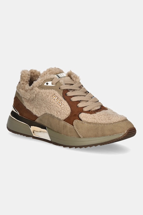 Guess sneakers MOXEA17 culoarea bej, FLFM17 FUR12