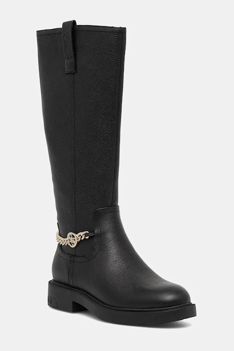 Ботуши Guess FYONAL2 в черно с равна подметка FLFYON FAL11