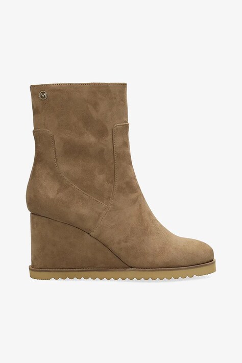 Mexx botki SAFIA RAFT damskie kolor brązowy na koturnie MI001704453W