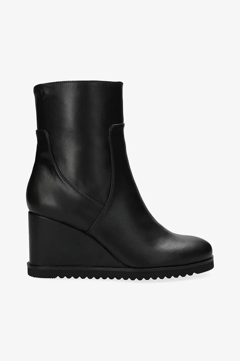 Mexx botki SAFIA RAFT damskie kolor czarny na koturnie MI001704453W-01