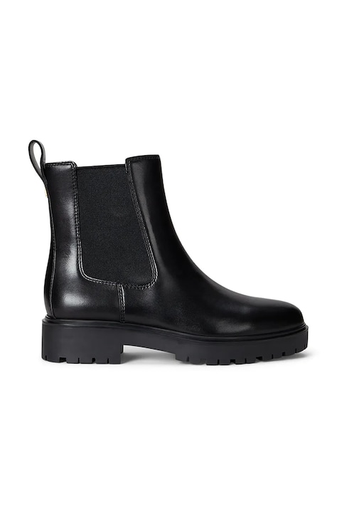 Δερμάτινες μπότες τσέλσι Lauren Ralph Lauren Allyson γυναικείες, χρώμα: μαύρο, 802967818001