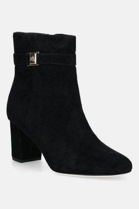 Σουέτ μπότες Lauren Ralph Lauren Kellie Bt Hl χρώμα: μαύρο, 802967827001