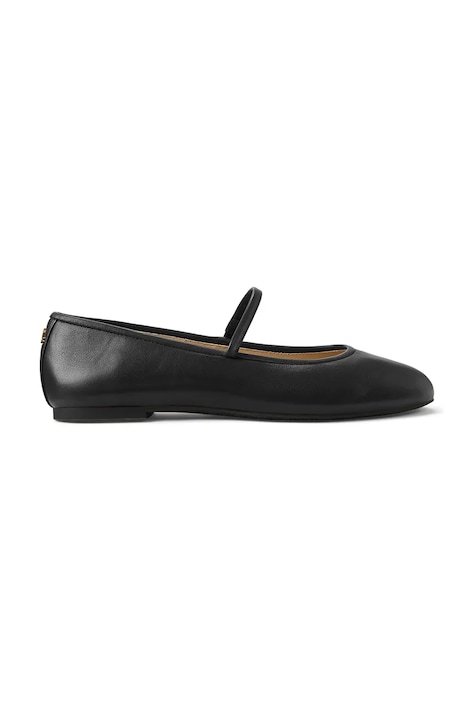 Кожаные балетки Lauren Ralph Lauren Jayna Mj цвет чёрный 802977874001