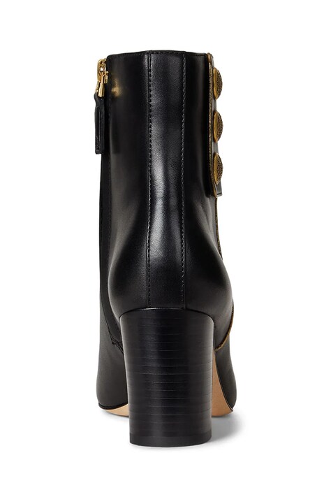 Шкіряні черевики Lauren Ralph Lauren Kenndi Bt Hl — AW25-OBD2S0, чорний — фото 3
