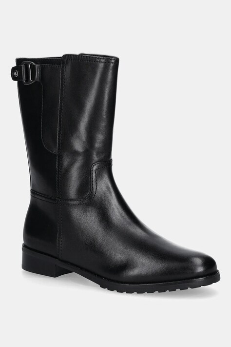 Δερμάτινες μπότες Lauren Ralph Lauren Tasha Mid χρώμα: μαύρο, 802P06251001