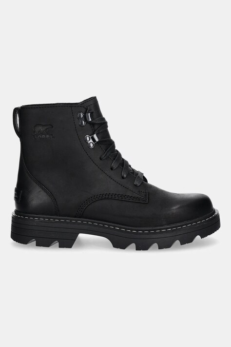 Sorel sztyblety REVEL RD BOOT LACE WP damskie kolor czarny na płaskim obcasie 2144871010
