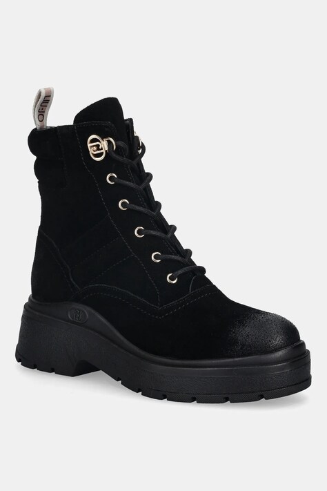 Liu Jo workery zamszowe ANDREA 02 damskie kolor czarny na platformie SF5095PX11722222