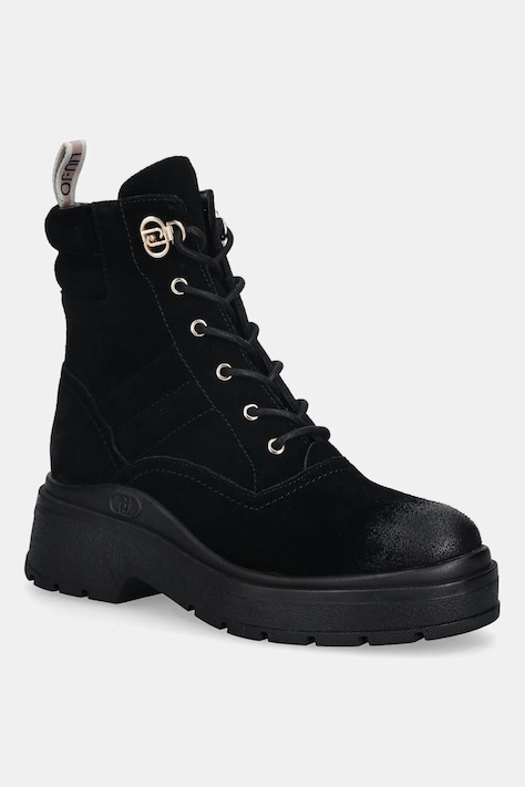 Liu Jo workery zamszowe ANDREA 02 damskie kolor czarny na platformie SF5095PX11722222