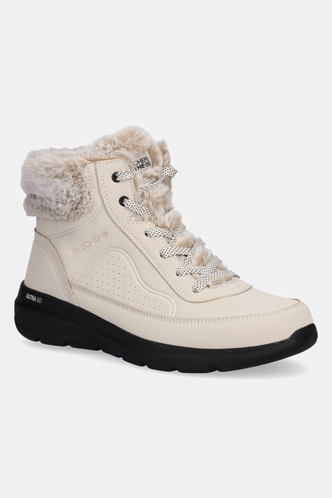 Skechers cizme de iarnă GLACIAL ULTRA - MOUNTAIN MUSE culoarea bej, 144199