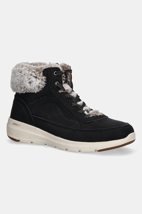 Skechers śniegowce GLACIAL ULTRA - MOUNTAIN MUSE kolor czarny 144199