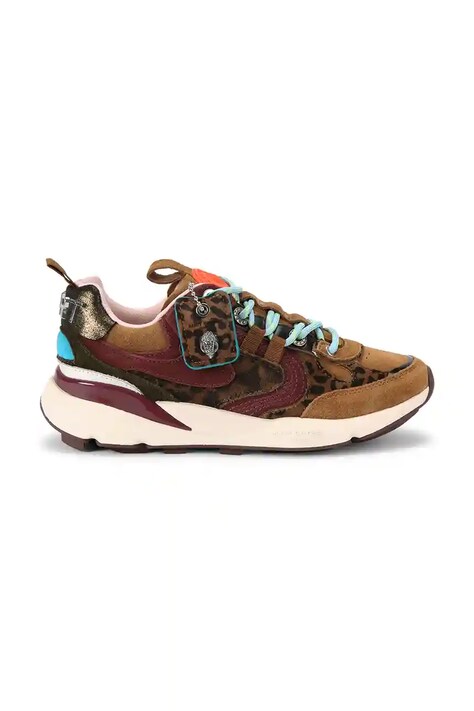 Kurt Geiger London sneakersy skórzane Kurt Runner damskie kolor brązowy 5064339619