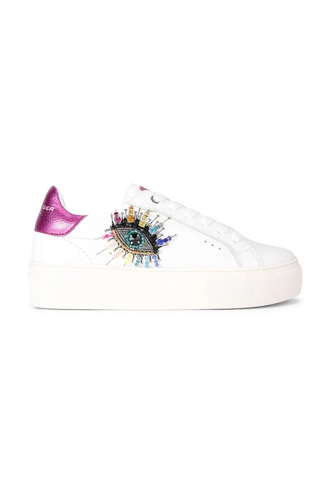 Kurt Geiger London sneakersy skórzane Lana Eye damskie kolor biały 4988610109