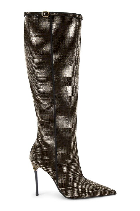 Kurt Geiger London kozaki Mayfair Point Knee Boot damskie kolor czarny na szpilce 4992705609