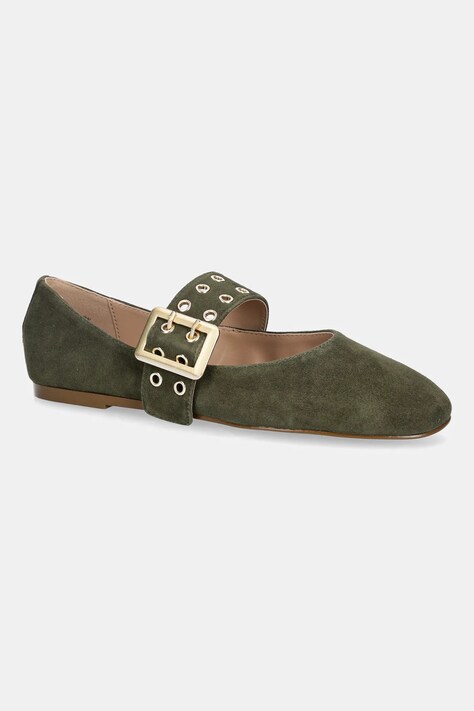 Steve Madden baleriny zamszowe Atlantica kolor zielony 11004770