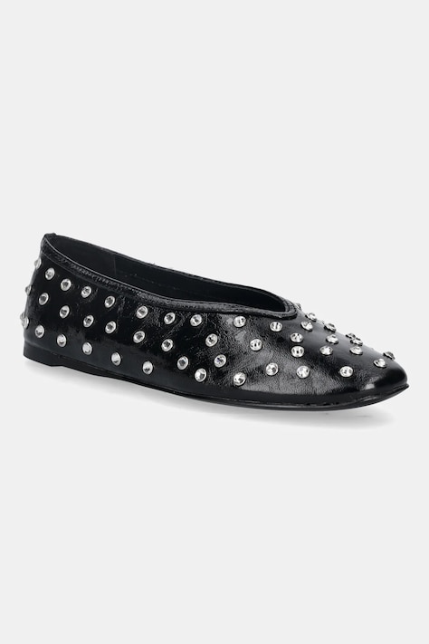 Kožené baleríny Steve Madden Leni-S černá barva, 11004872