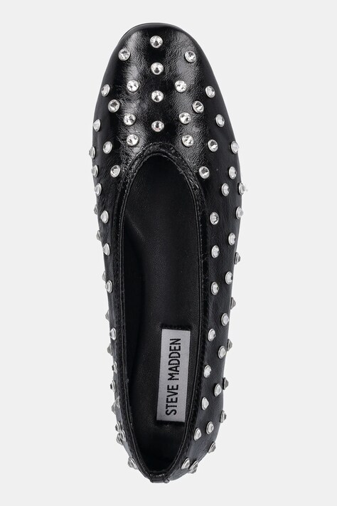 Шкіряні балетки Steve Madden Leni-S — AW25-OBD344, чорний — фото 4