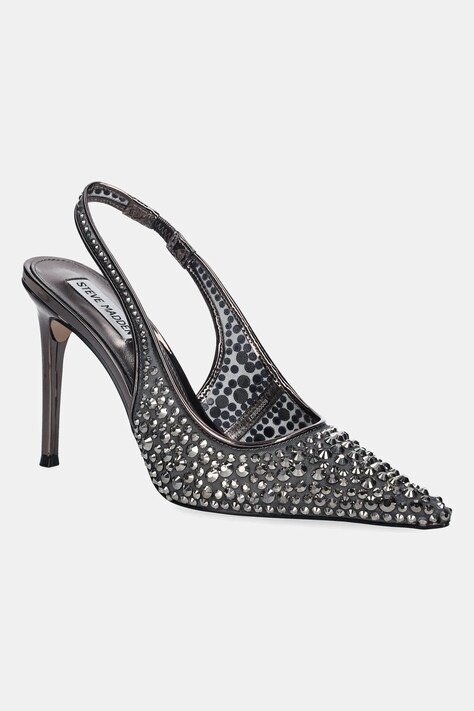 Visoke pete Steve Madden Reyes-R srebrna barva, 11004734