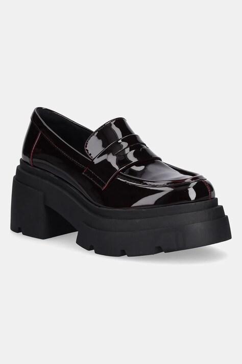 Steve Madden mokasyny Turnout damskie kolor fioletowy na platformie 11004801