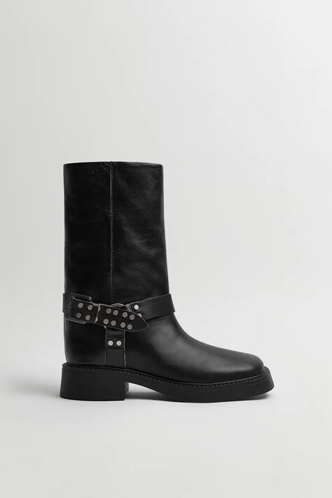 Miista cizme de piele Maitea culoarea negru, cu toc drept, E8_3951