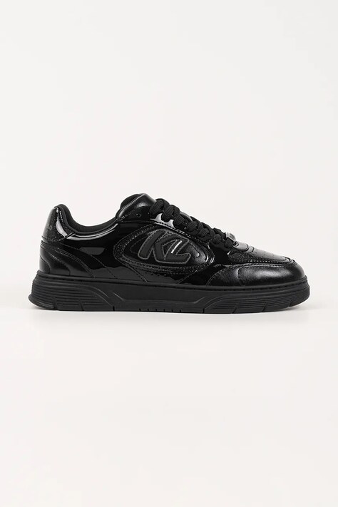 Karl Lagerfeld sneakersy skórzane KOURTNEY damskie kolor czarny KL63025