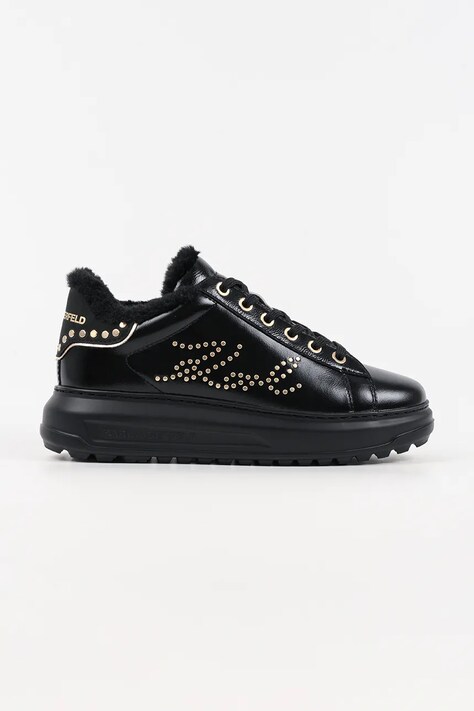 Karl Lagerfeld sneakersy skórzane KAPRI LUG damskie kolor czarny KL67511