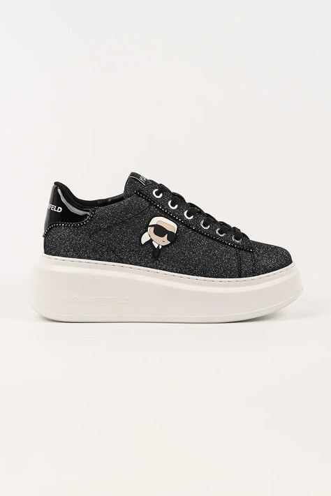 Karl Lagerfeld sneakersy skórzane ANAKAPRI damskie kolor czarny KL63531N
