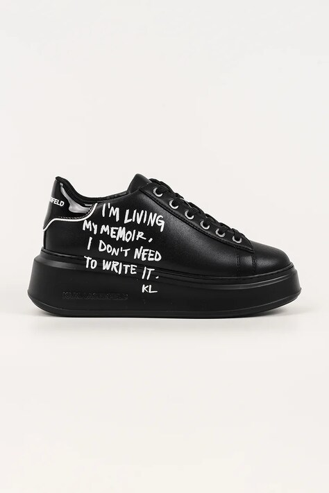 Karl Lagerfeld sneakersy skórzane ANAKAPRI damskie kolor czarny KL63512