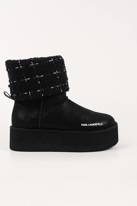 Karl Lagerfeld śniegowce THERMO kolor czarny KL48552