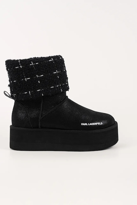 Sněhule Karl Lagerfeld THERMO černá barva, KL48552