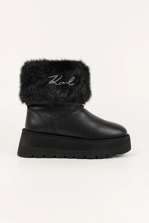 Karl Lagerfeld śniegowce SKYLAR kolor czarny KL48655