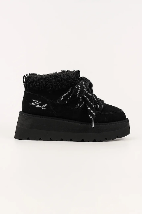 Karl Lagerfeld cizme de iarnă SKYLAR culoarea negru, KL48632