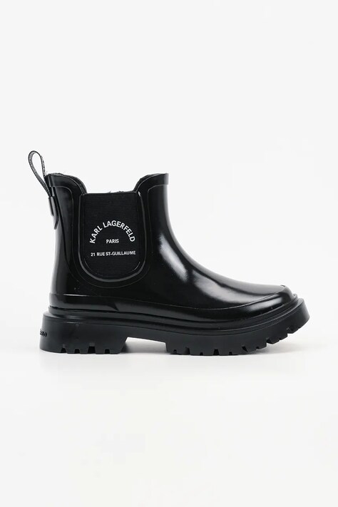 Karl Lagerfeld kalosze K/TORRENT damskie kolor czarny KL47140