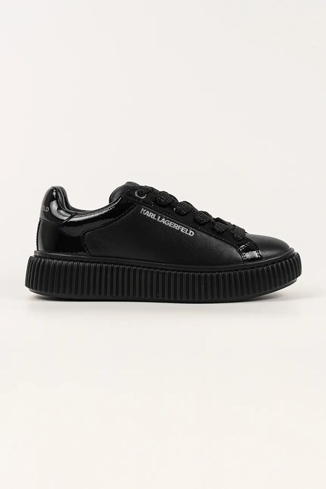 Karl Lagerfeld sneakersy skórzane KAPRIKA damskie kolor czarny KL66220
