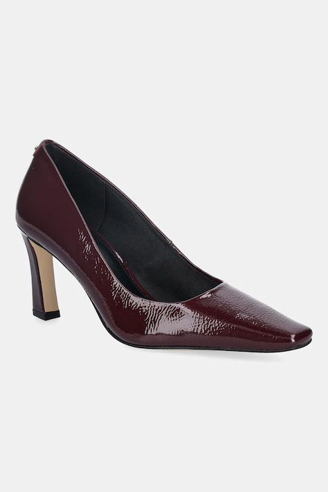 MICHAEL Michael Kors stilettos de piele Darrah culoarea bordo, 40F5DRMP1A.610