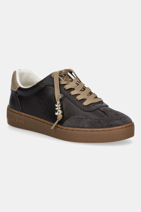 MICHAEL Michael Kors sneakersy skórzane Scotty damskie kolor brązowy 43F5SCFS1S.251