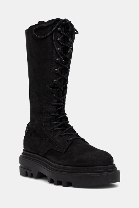 Μπότες nubuck AllSaints JAY BOOT χρώμα: μαύρο, W062FD