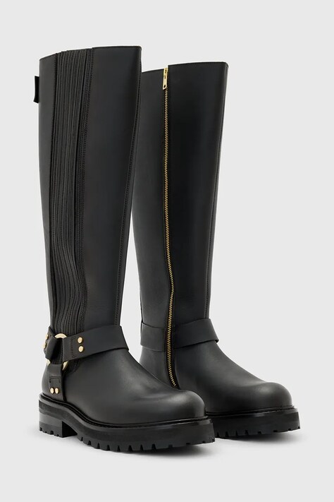 Шкіряні чоботи AllSaints Maddie High Boot — фото 2
