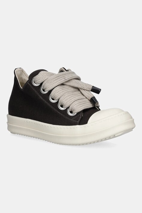 Rick Owens DRKSHDW plimsolls Jumbolace Low Sneaks brown color DS02E7819.DOW2