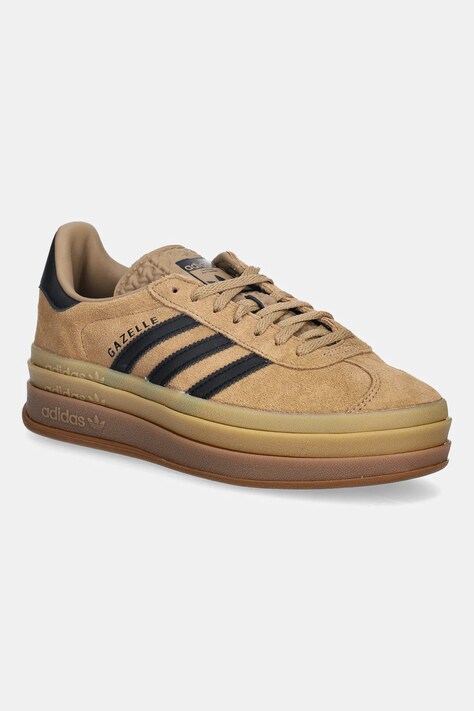 Superge adidas Originals Gazelle Bold rjava barva, JQ3582