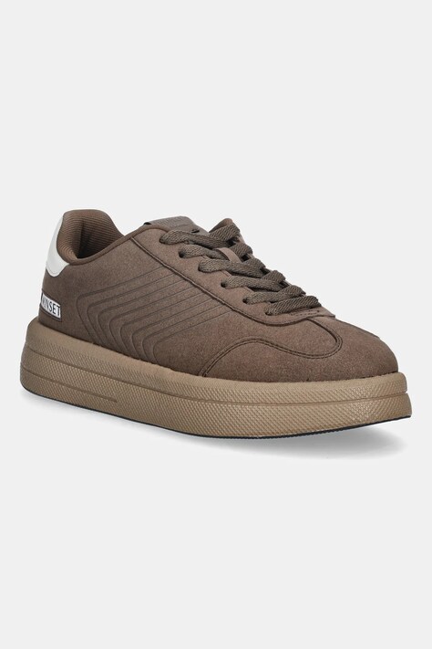 Twinset sneakersy damskie kolor brązowy 252TGT01E