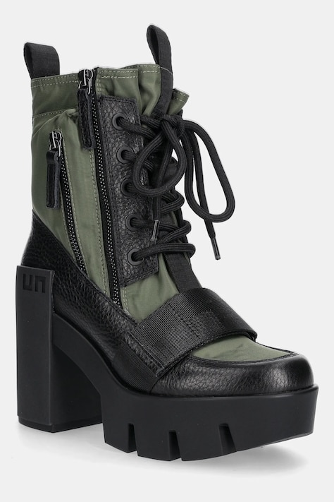 Μποτάκια United Nude Grip Combat Mid χρώμα: πράσινο, 10962904165